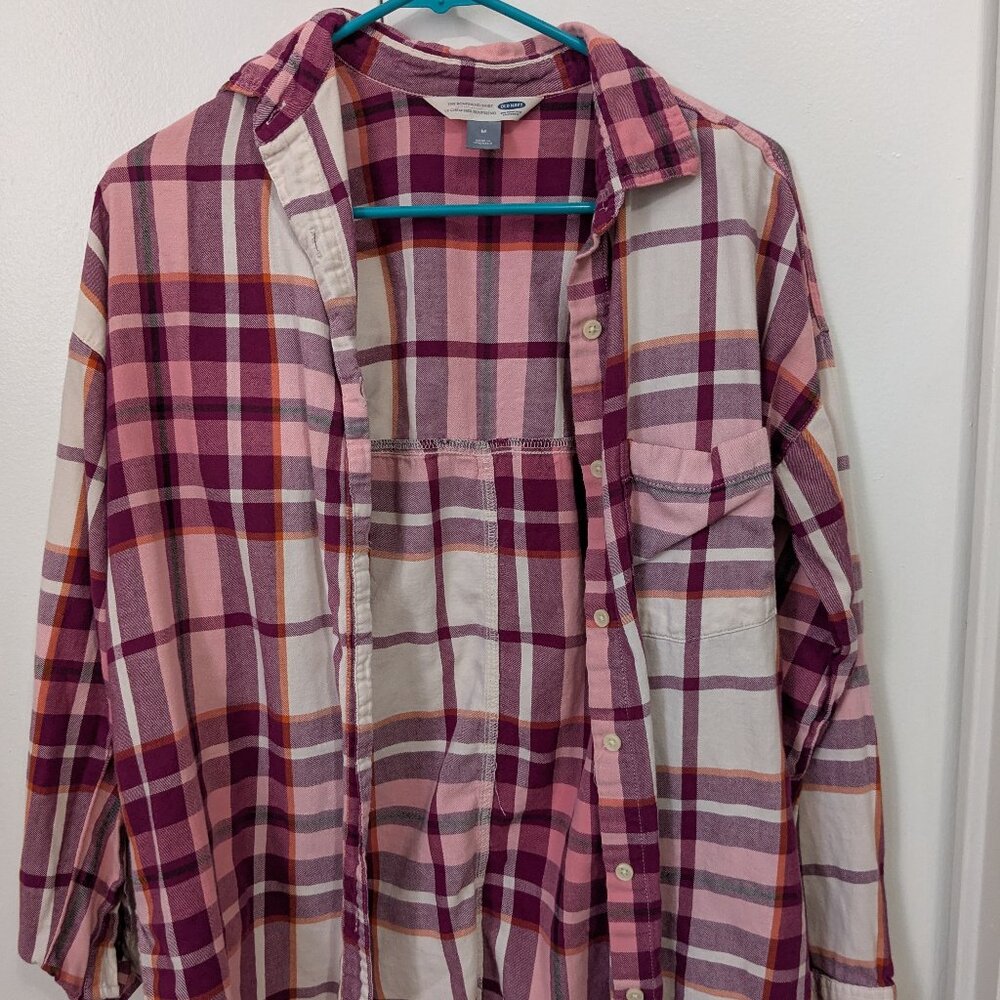 Old Navy The Boyfriend Shirt Flannel